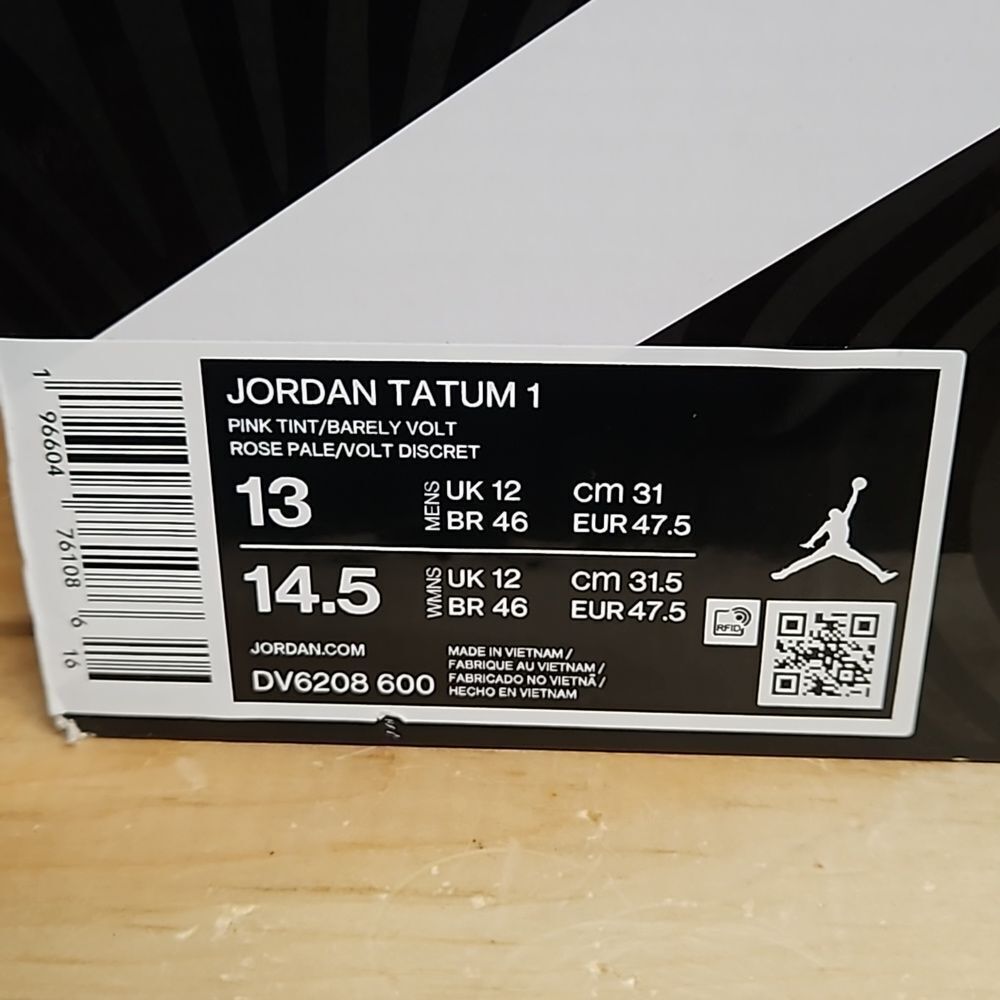 Jordan Tatum 1 Pink Lemonade Mens Basketball Shoe Sneaker DV6208-600 Jayson - Picture 11 of 13